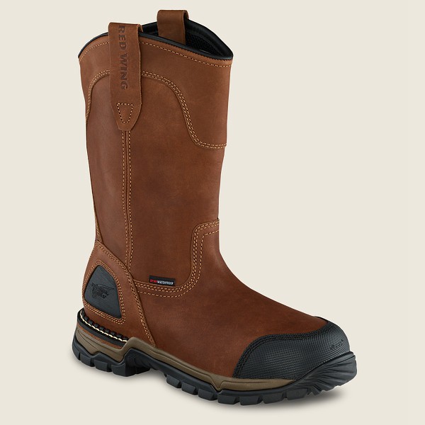 Bottes de Sécurité Red Wing - Flexforce® - 11-Inch Waterproof Toe Pull-On - Marron - Homme 071BFQIPL